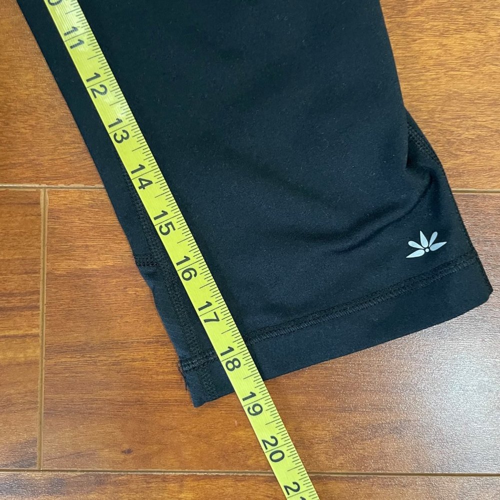 Lukka Womens Crop Capri Athletic Workout Leggings Black Gray Pink Size Large - Picture 12 of 13
